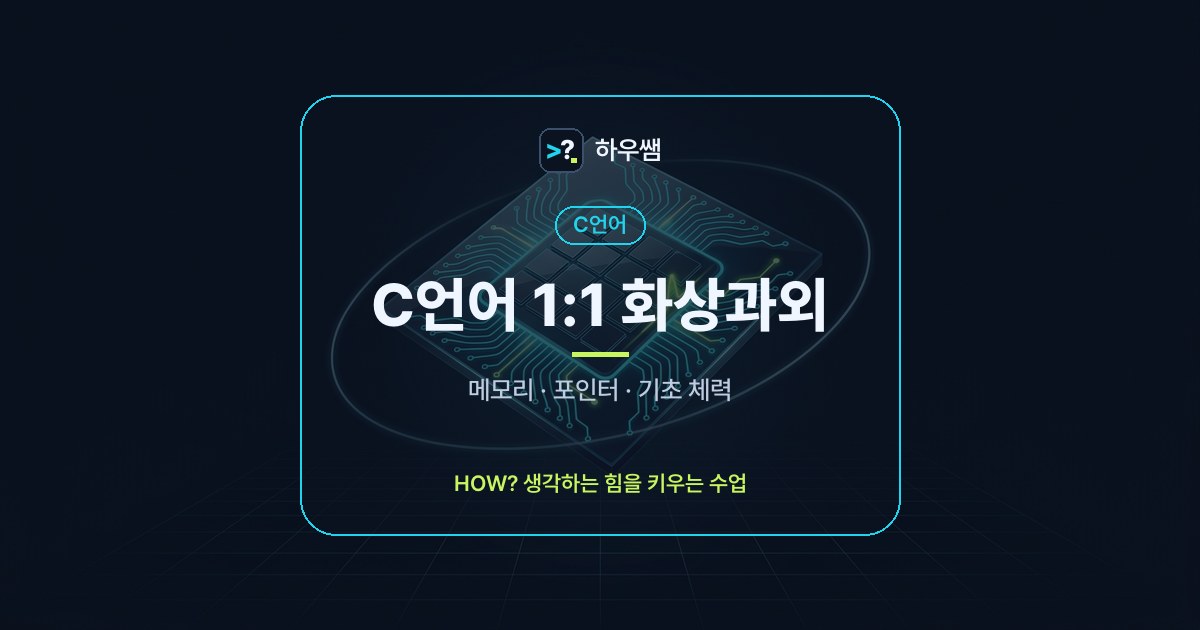 C언어 1:1 화상과외
